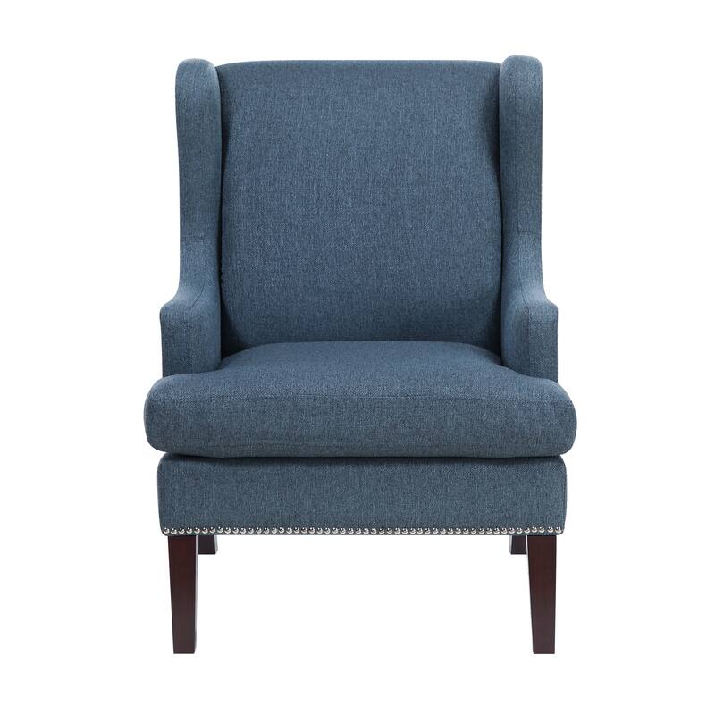 LaFollette 29" Textured Accent Chair - Nailhead Trim