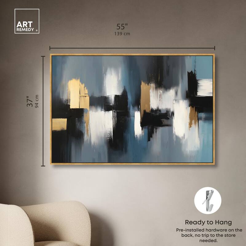 Within Blues Canvas by Art Remedy