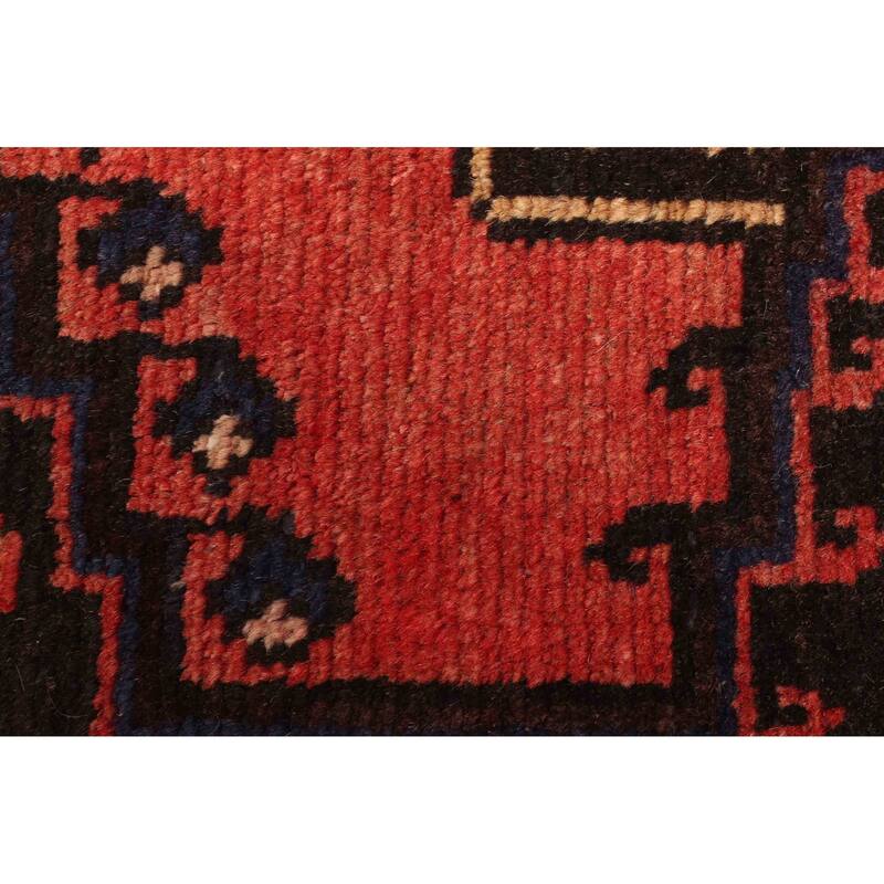 ECARPETGALLERY Hand-knotted Melis Vintage Red Wool Rug - 4'9 x 6'6