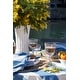 preview thumbnail 18 of 16, Couleur Nature St. Tropez Tablecloth - Blue Stripes - 59" x 59"