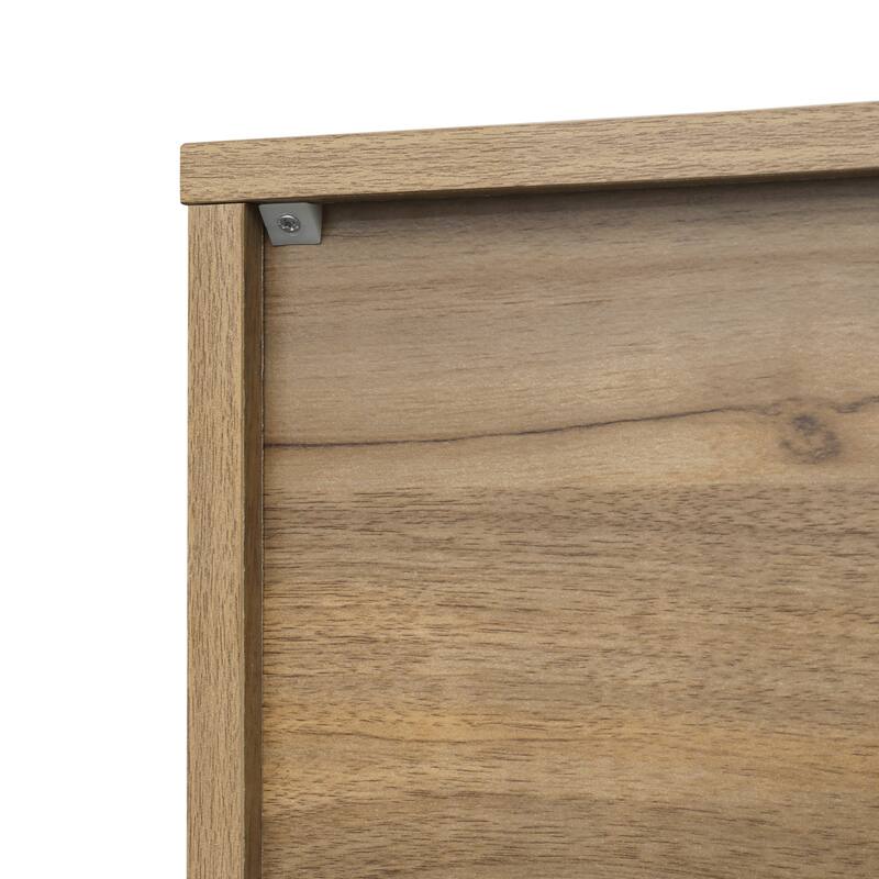 Modern Natural Rattan Shoe Rack Storage Cabinet for Entryway