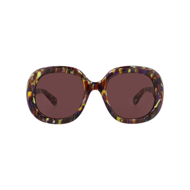 Chloé Square-Frame Recycled Acetate Sunglasses - Violet Violet Violet - Multi - Purple Lens