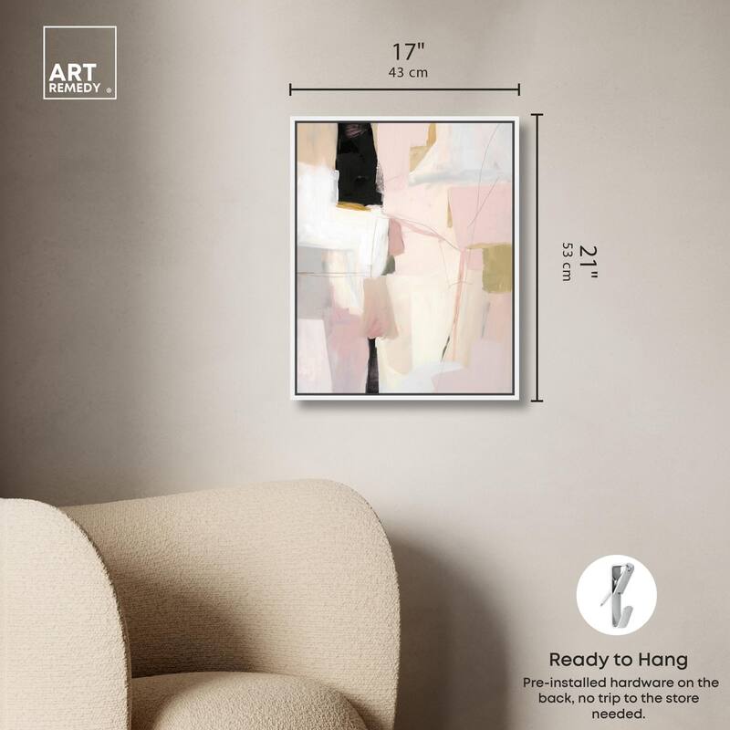 Pistachio Pink I Canvas by Art Remedy