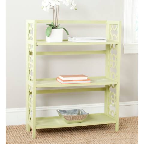 SAFAVIEH Natalie Avocado Green Low Bookcase - 33.5" x 13.4" x 42.5"