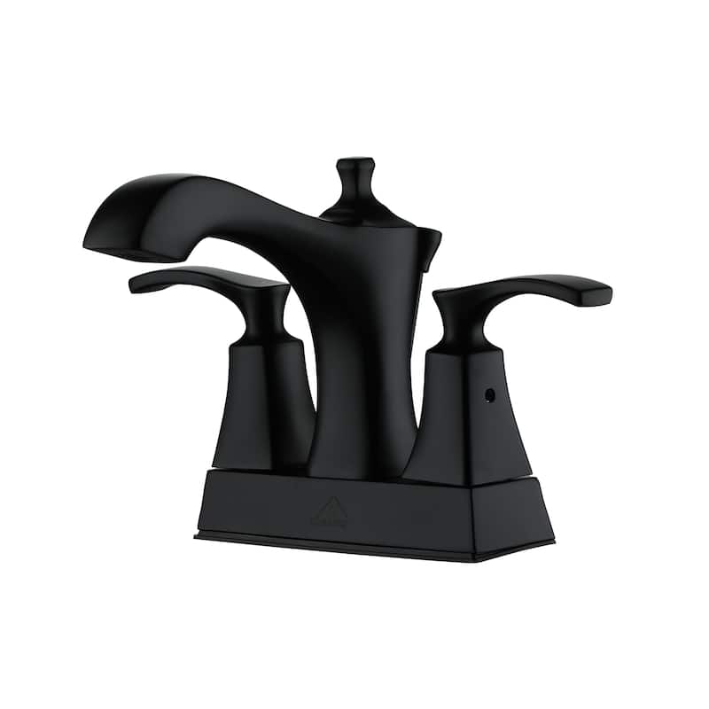 4 in. Center Set Double Handle High Arc Bathroom Faucet