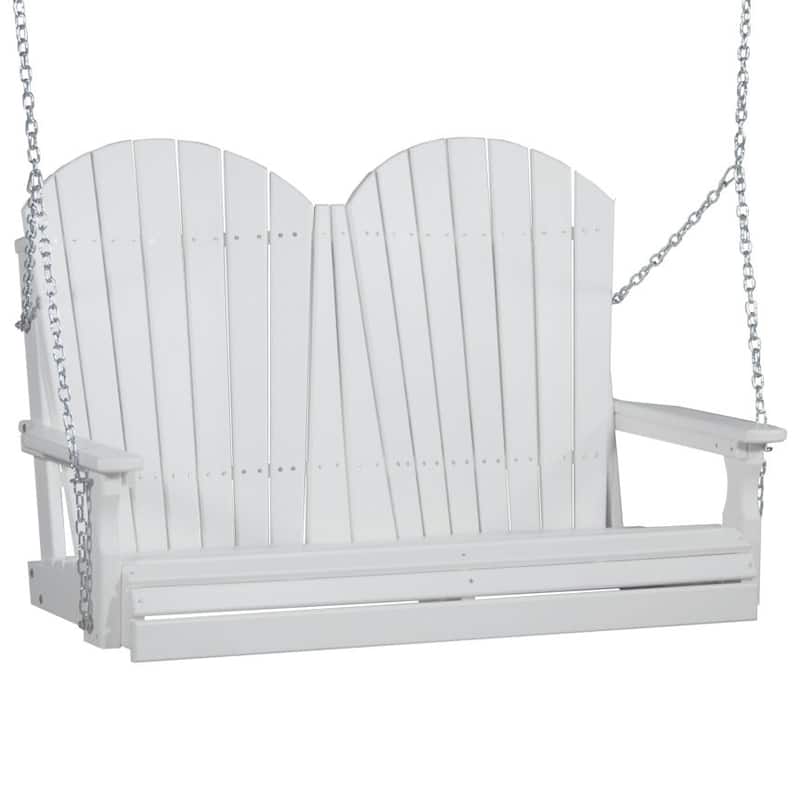 Poly Lumber Adirondack Swing - 4' - White
