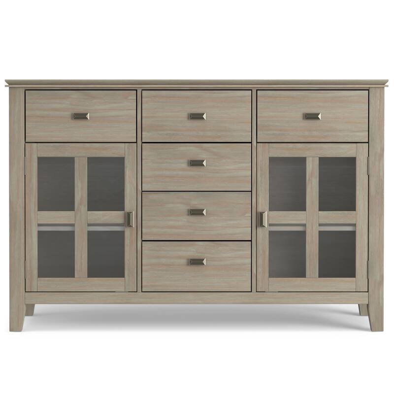 WYNDENHALL Stratford Solid Wood Transitional Sideboard Buffet - 54 inch Wide