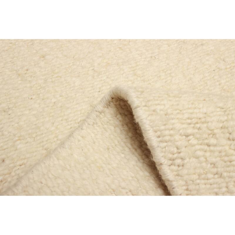 ECARPETGALLERY Braid weave Sienna Cream Wool Rug - 4'0 x 6'0