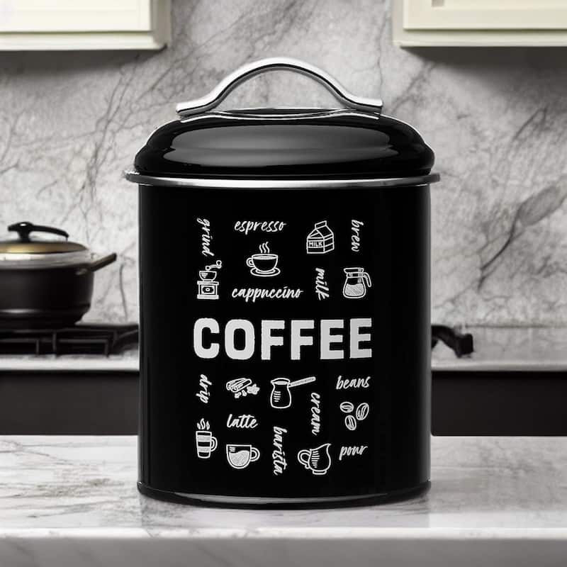 Amici Home Coffee Fix Metal Coffee Canister 36 Ounce - 36 oz