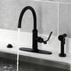 preview thumbnail 41 of 45, Kingston Brass Whitaker Single-Handle Deck Mount Kitchen Faucet with Brass Sprayer