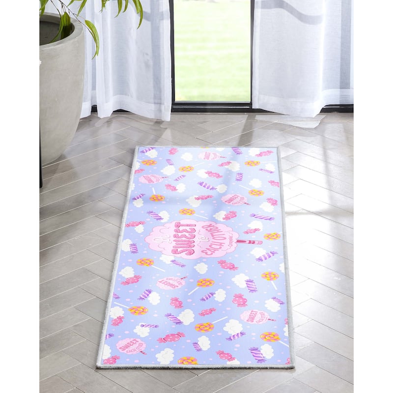 Crayola Be Sweet Lilac Area Rug By Well Woven