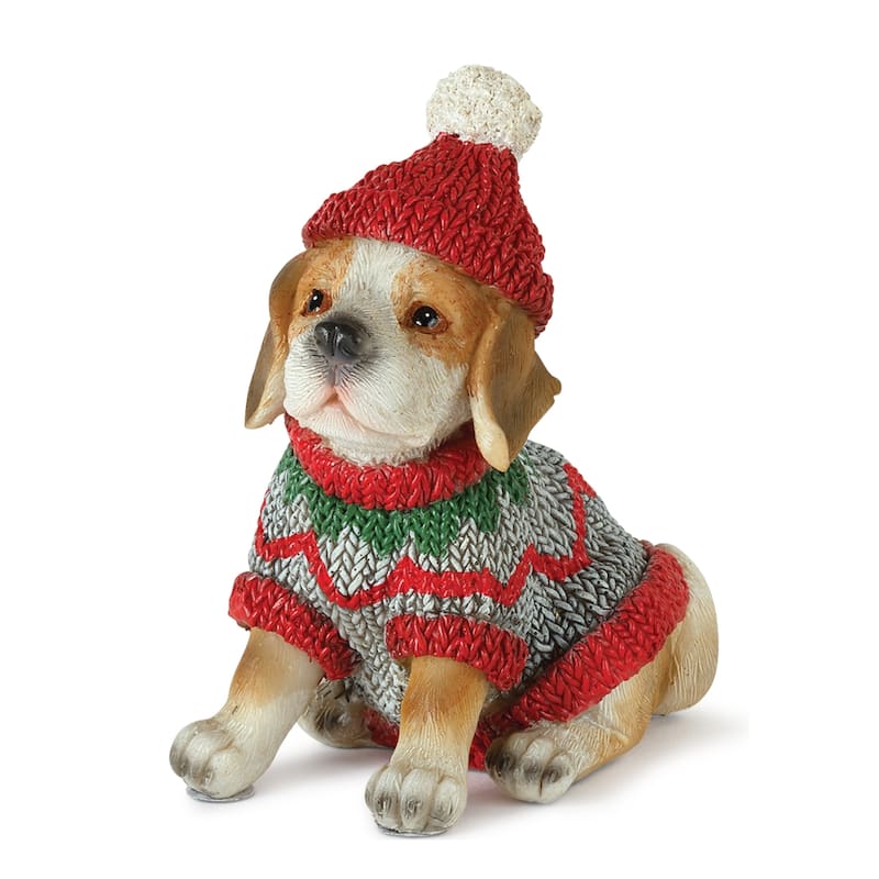 Winter Dog Figurine (Set of 12)