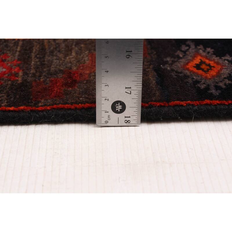 ECARPETGALLERY Hand-knotted Konya Anatolian Black, Red Wool Rug - 4'2 x 10'6