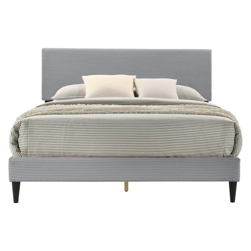 Bayson Wood Frame Queen Platform Bed With Headboard