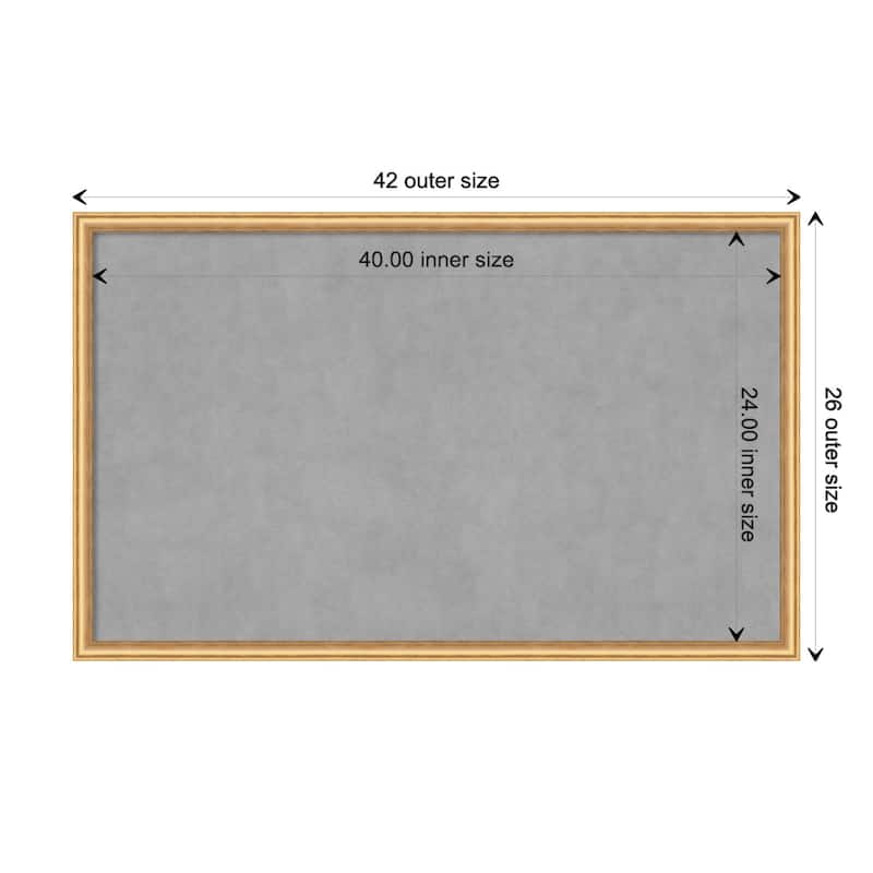 Amanti Art Salon Scoop Gold Framed Magnetic Board - Board Size 40x24