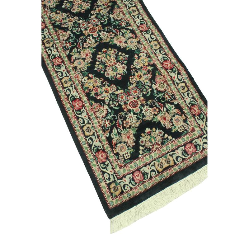 Pak-Persian Eloy Black/Ivory Runner - 2'4" x 7'10"