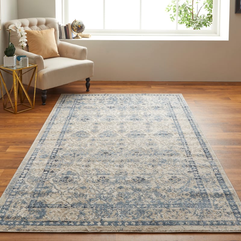 Wyllah Traditional Diamond Area Rug