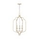 preview thumbnail 6 of 8, Ophelia 3-light Winter Gold Foyer Pendant 6-light