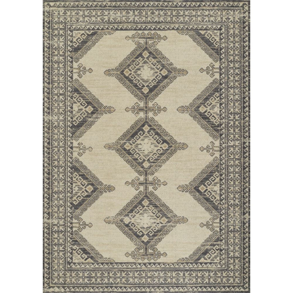Momeni Anatolia Medallion Wool and Nylon Blue Area Rug