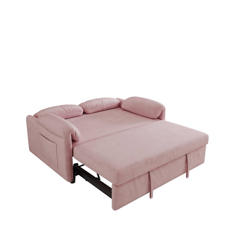 54inch velvet sofa bed Multipurpose living room retractable bed On