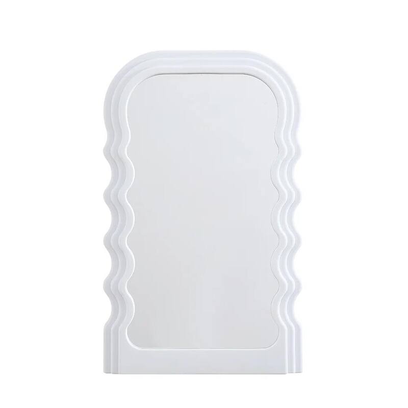 Urban Lifestyle LED Wavy Wall Mirror, Color Changing Light Up Mirror