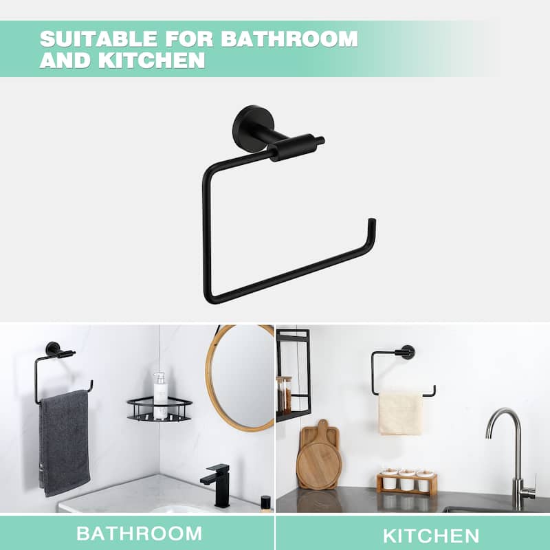 Wall Mounted Towel Ring Towel Holder in Stainless Steel