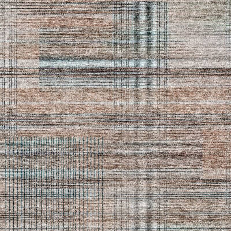 HomeRoots Striped Transitional Rectangle Outdoor Rug