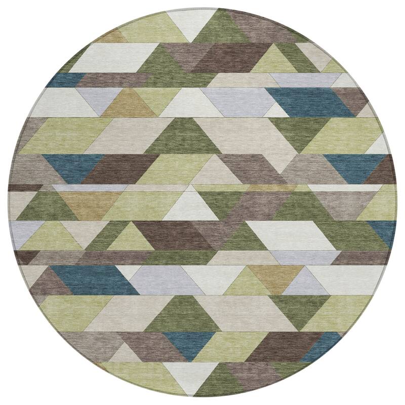 Machine Washable Indoor/ Outdoor Modern DeVaughn Chantille Rug
