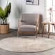 Nuloom Loni SuperiorWash Solid Machine Washable Shag Area Rug - 6' Round - Beige - Round