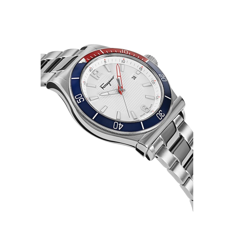 Ferragamo Men's Ferragamo 1898 Sport 44mm Quartz Watch SFYK00520 - Silver - N/A