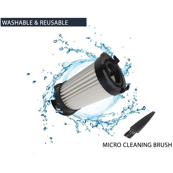 2-Pack Washable /& Reusable HEPA Filters for Eureka DCF-4 DCF-18