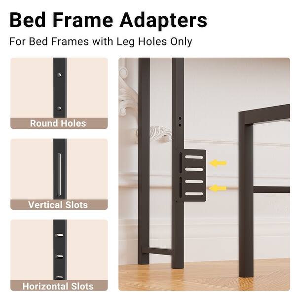 Storage Headboards with Drawers, Head board with Power Outlet and LED Light for Bed Frame