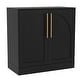 preview thumbnail 15 of 14, Set of 2 Arched Two-Door Cabinets Sideboard Buffet Set with Storage