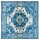 preview thumbnail 134 of 200, SAFAVIEH Monaco Lillie Boho Medallion Distressed Area Rug 3' Square - Ivory/Blue