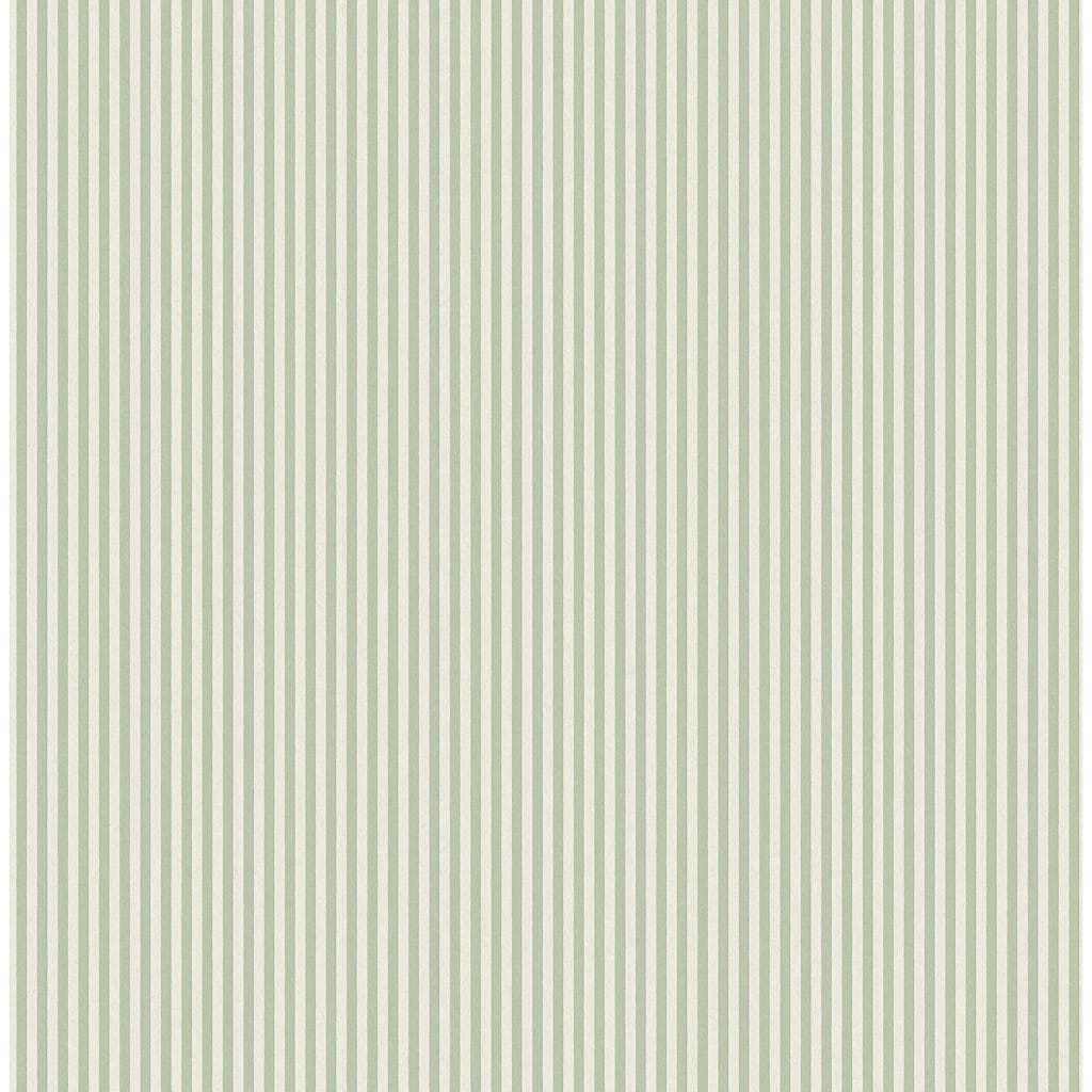Ticking Light Green Stripe Wallpaper