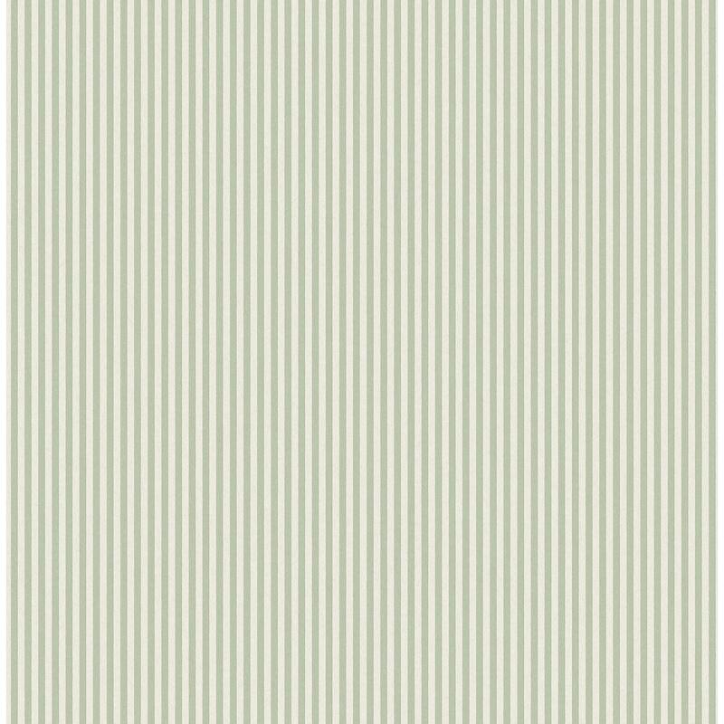 Ticking Light Green Stripe Wallpaper