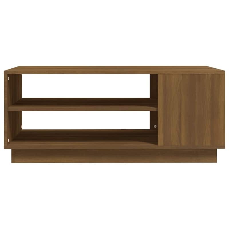 vidaXL Coffee Table Accent End Side Sofa Table for Living Room Engineered Wood - 40.2" x 21.7" x 16.9"