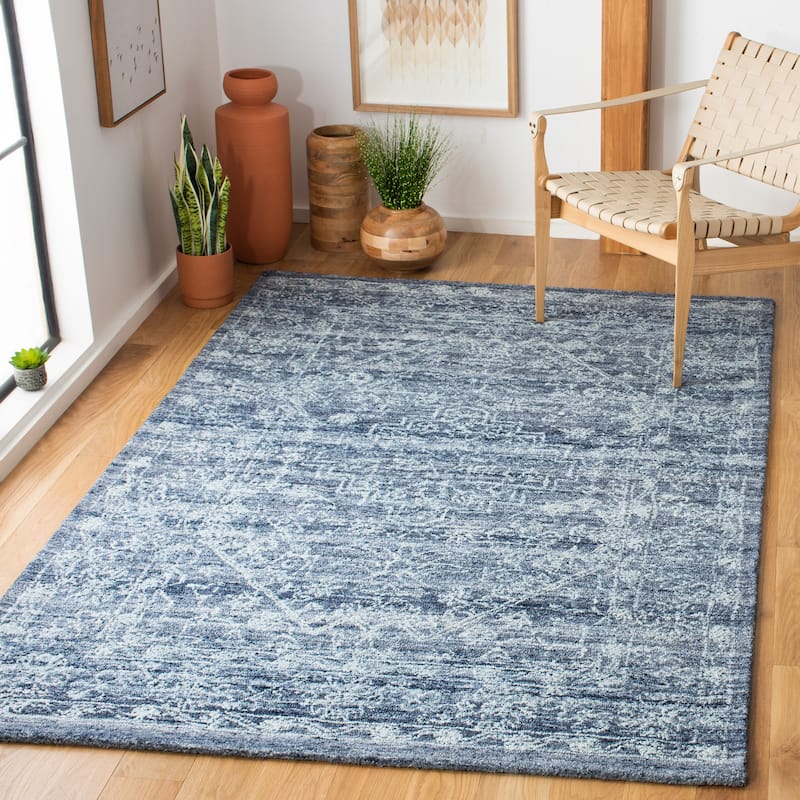 SAFAVIEH Handmade Marquee Nahla Rug - 3' x 5' - Navy