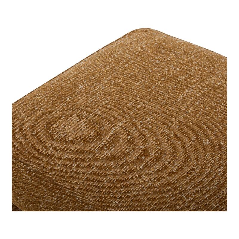 NADAAL STUDIOS Lucien Slipper Chair, Feather-Topped Cushion with Kiln-Dried Solid Wood Frame, Amber Glow