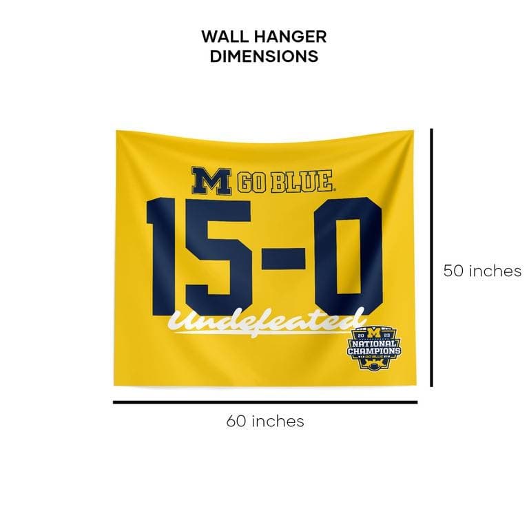 NCAA Michigan Wolverines Championship Wall Hanging