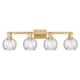 Option Brushed Brass / Clear Water Glass