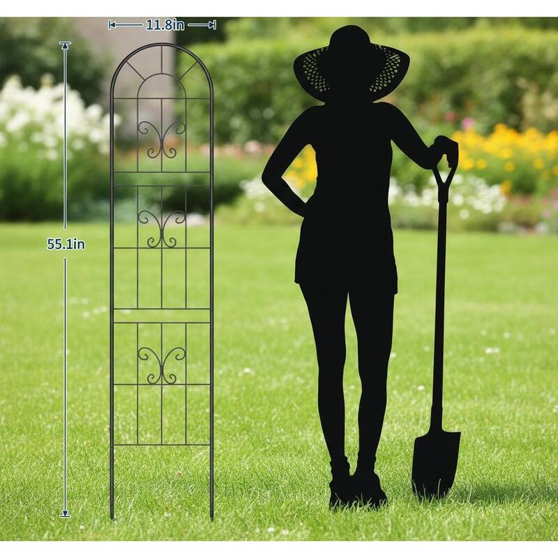 5.5ft Tall Metal Trellis, for Flowers, Vines & Vegetables