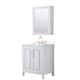 Option White / White Quartz Top / Brushed Gold Hardware