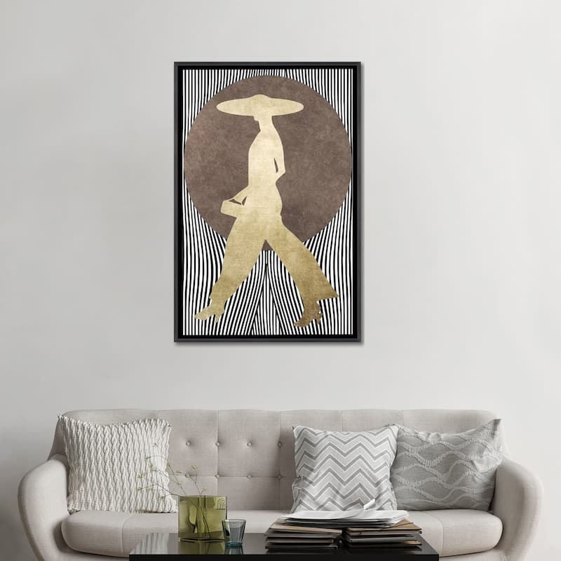 iCanvas "La Madame Noir" by Kubistika Framed