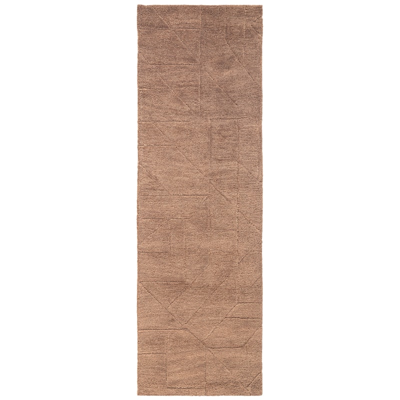 Terra by Obeetee Quartz Relief Rug - 2'6"x8' - Straw Stripe