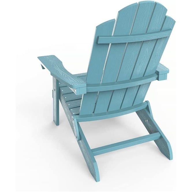 WINSOON All Weather HIPS Outdoor Folding Adirondack Chairs Outdoor Chairs Set of 4