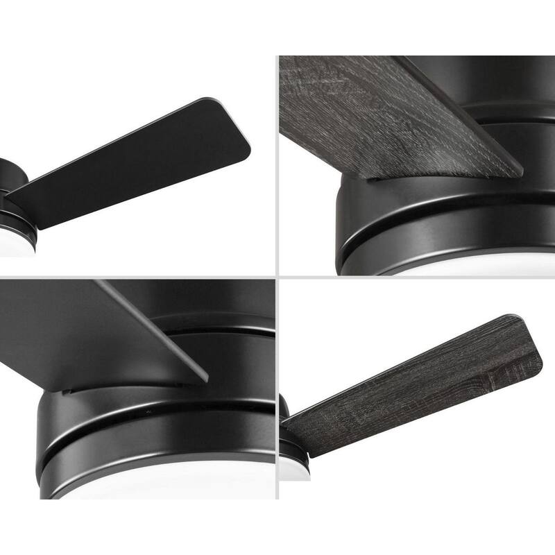 Trevina II Collection 44" Three-Blade Black Ceiling Fan - 10.630" x 21.330" x 10.820"