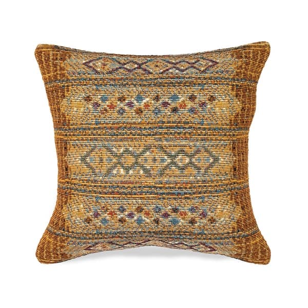 Liora Manne Marina Tribal Stripe Indoor/Outdoor Pillow On Sale Bed