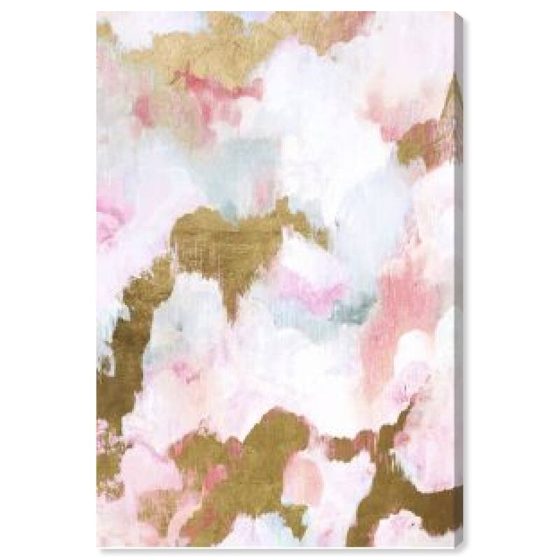 Wynwood Studio Canvas Abstract Bright Clouds Gold and Modern & Contemporary Wall Art Canvas Print