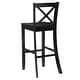 preview thumbnail 16 of 19, Linon Copper Grove Frunza Wooden 30-inch X-back Bar Stool